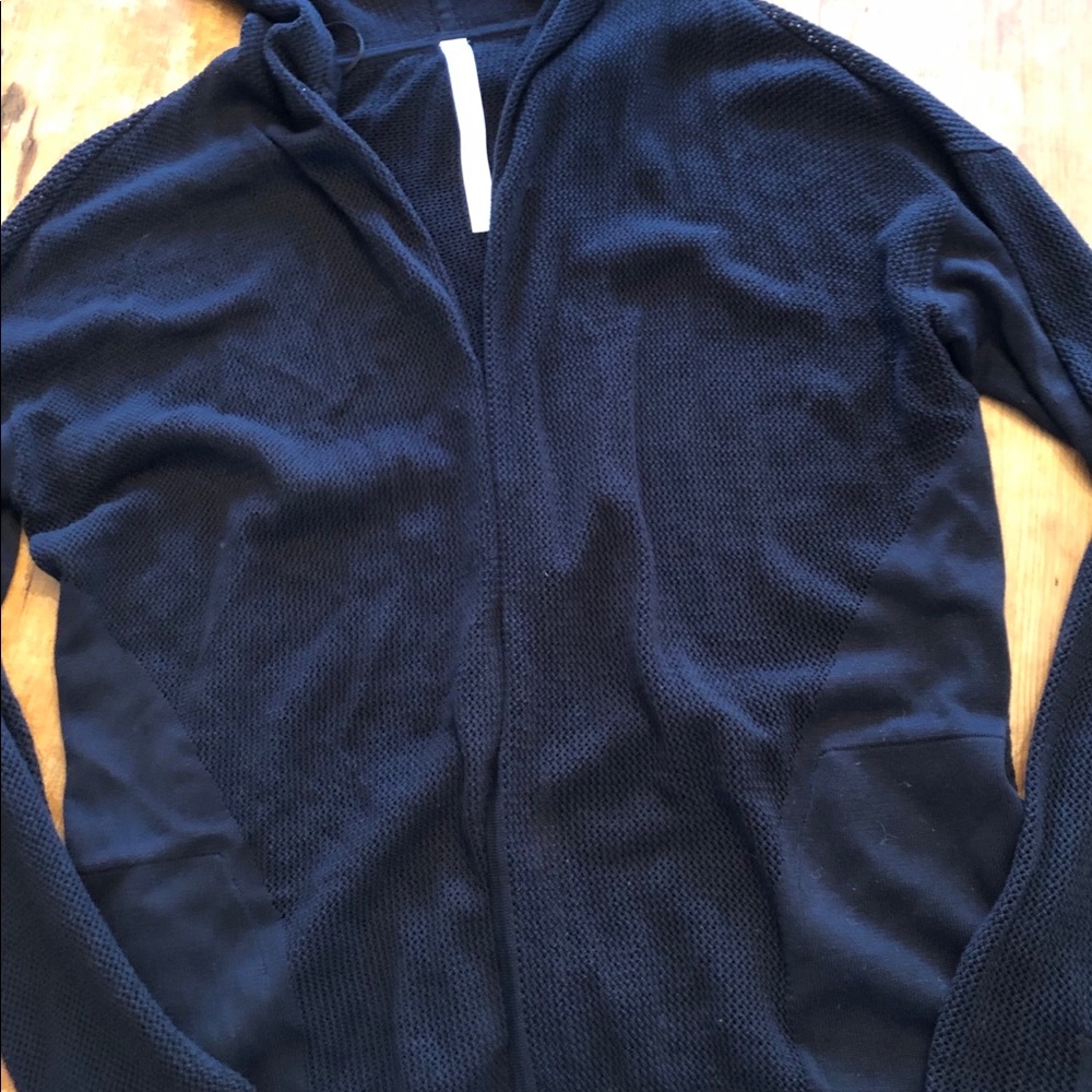 Lululemon black sweater cardigan
